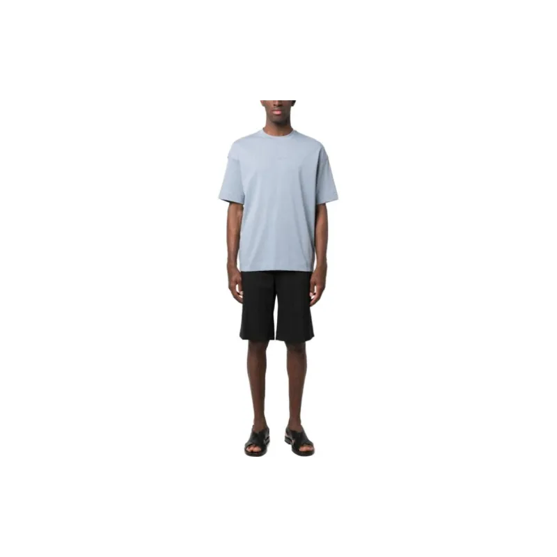 EMPORIO ARMANI T Shirts Men Sky Blue-1