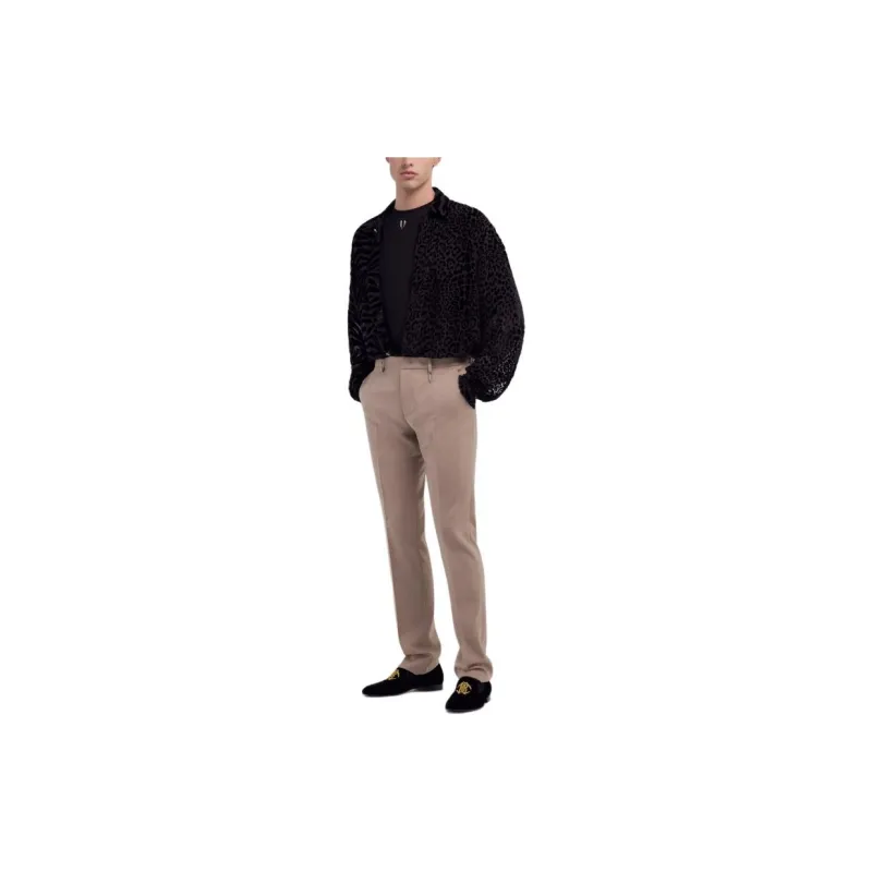 Roberto Cavalli SS24 Casual Pants Men's Beige-4