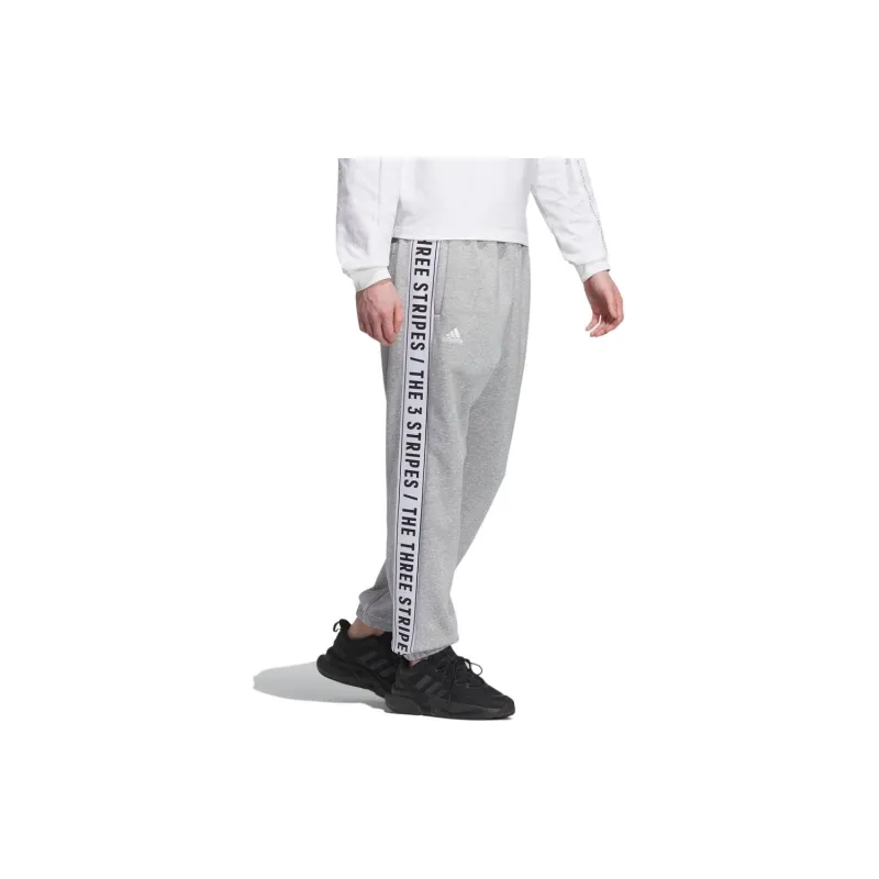 Adidas Knitted Sweatpants Unisex Gray-3