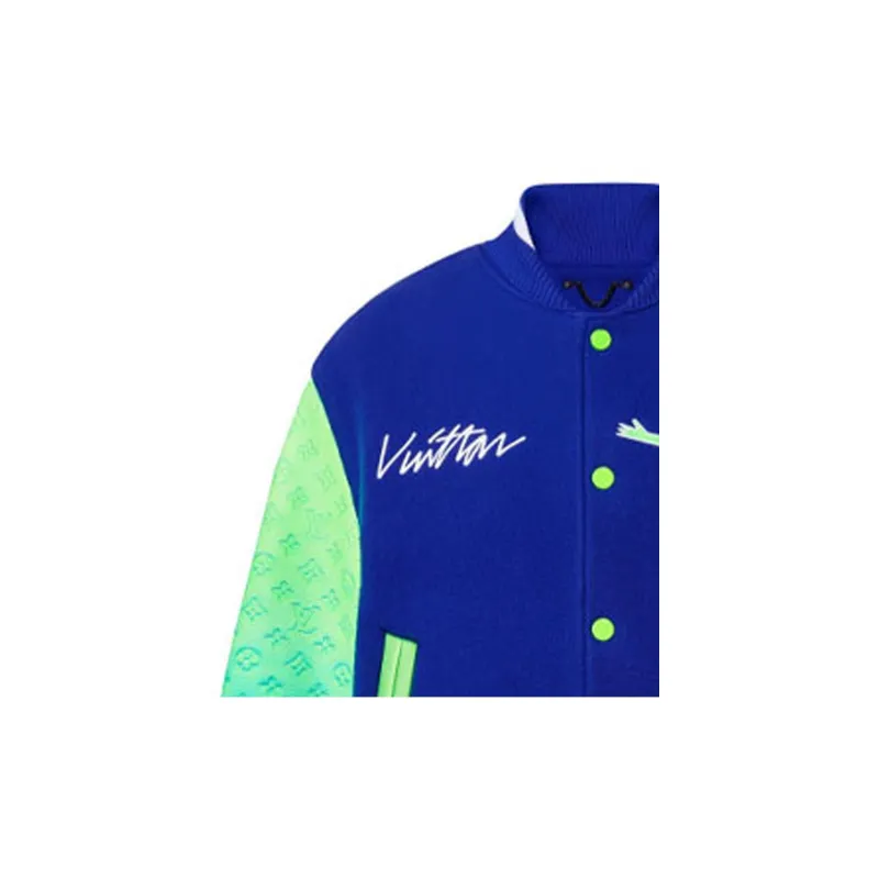 LOUIS VUITTON Mix Gradient Leather Bomber-5