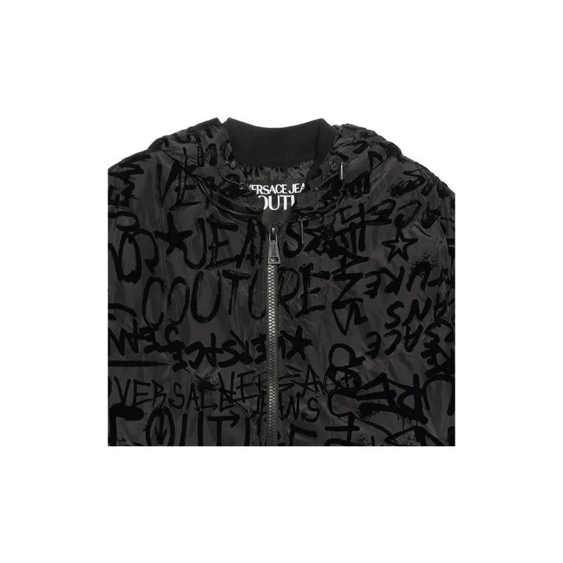 VERSACE Down Jacket Men's Black-5