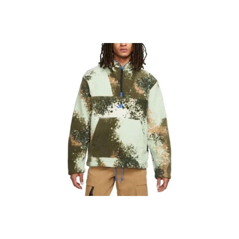 Nike Sweatshirts Men Green Camouflage-1