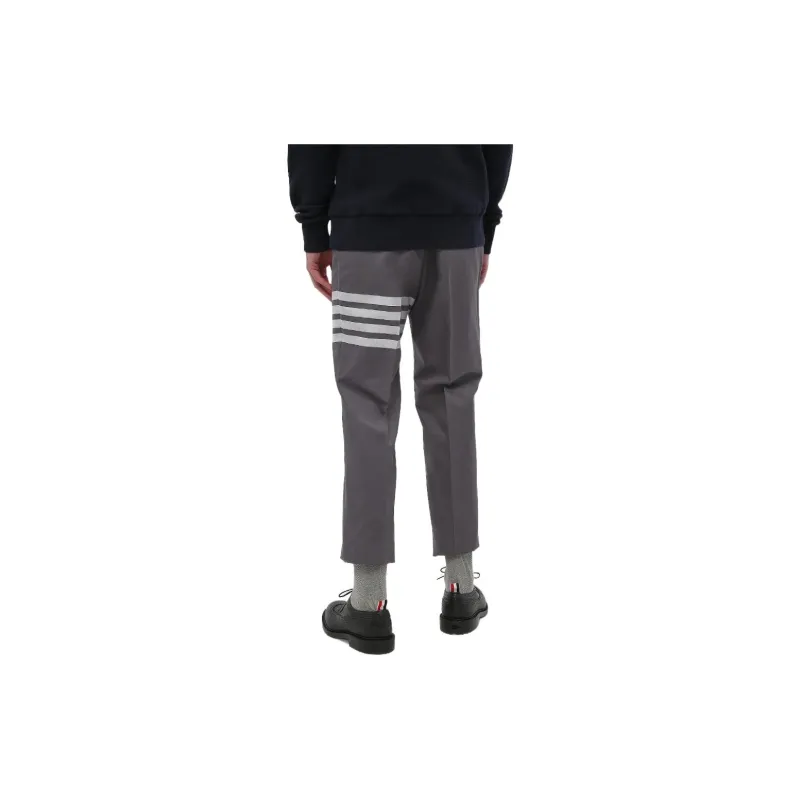 THOM BROWNE 4 Bar Turn Up Hem Tailored Trousers-3