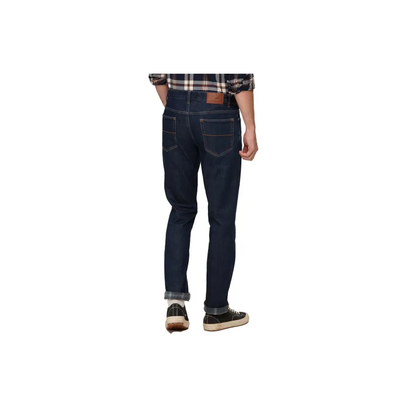 HAZZYS Jeans Men Dark Navy Blue-3