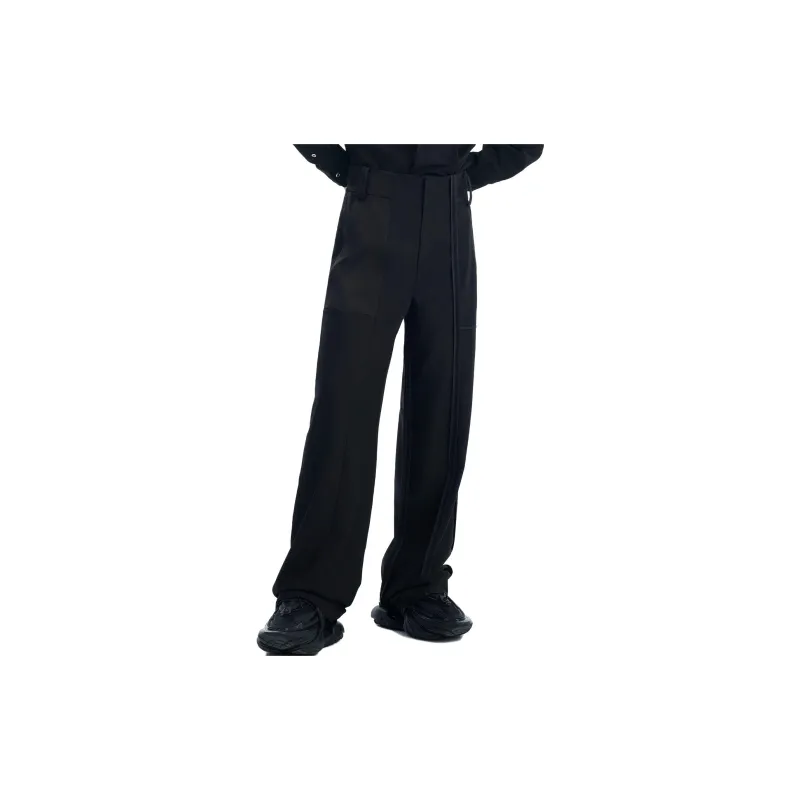 TIWILLTANG Suit Trousers Men Mist Black-2