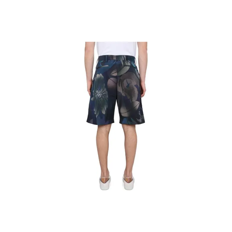 Paul Smith Abstract Printed Knee Length Shorts-2