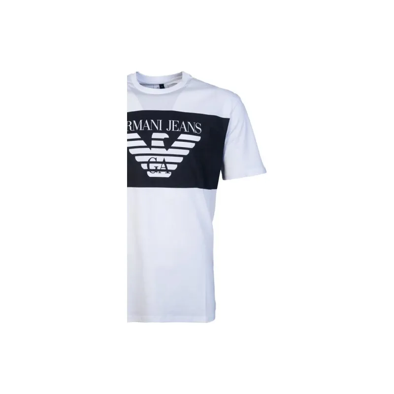 ARMANI JEANS T Shirts Men White-3