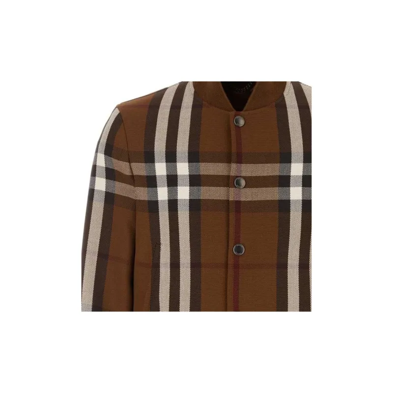 Burberry Jackets Coats Men's Brown-4