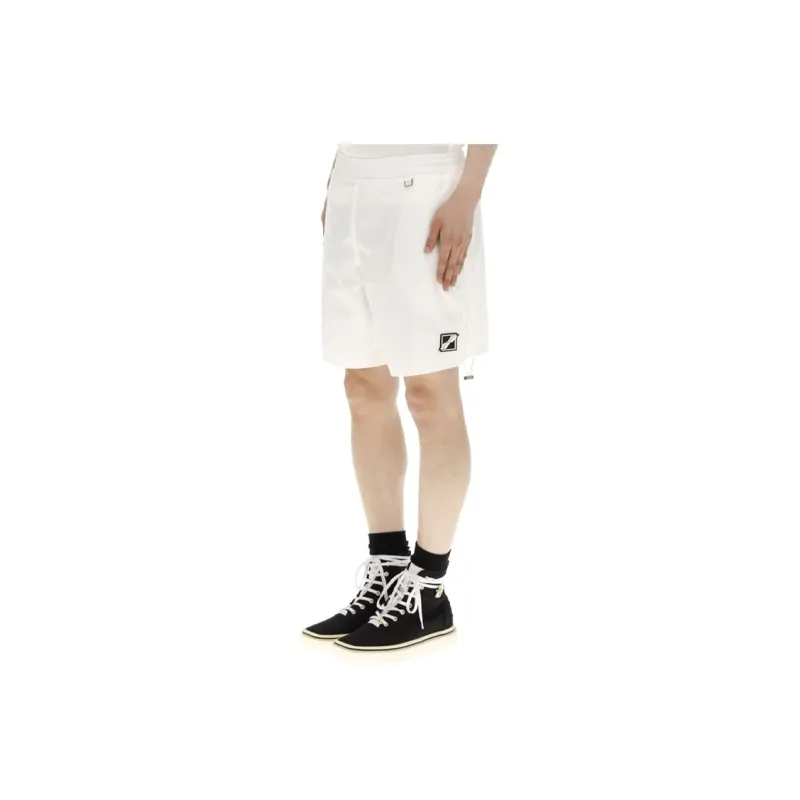 WE11DONE Casual Shorts Unisex White-3