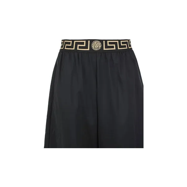 VERSACE La Greca Waistband Bermuda Shorts-5