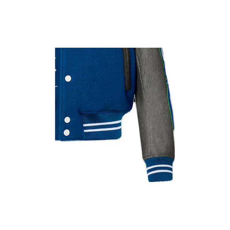 Lv Embroidered Varsity Blouson-4