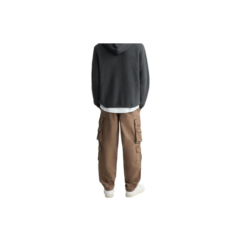 ZARA Cargo Pants Men Brown-3