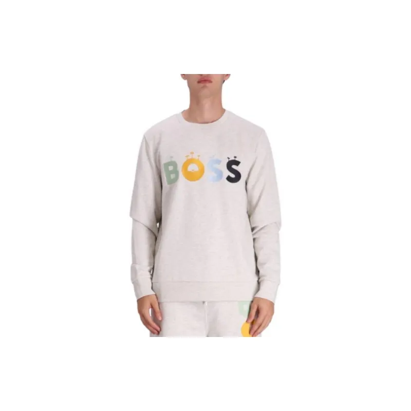 HUGO BOSS Sweatshirts Men White-3