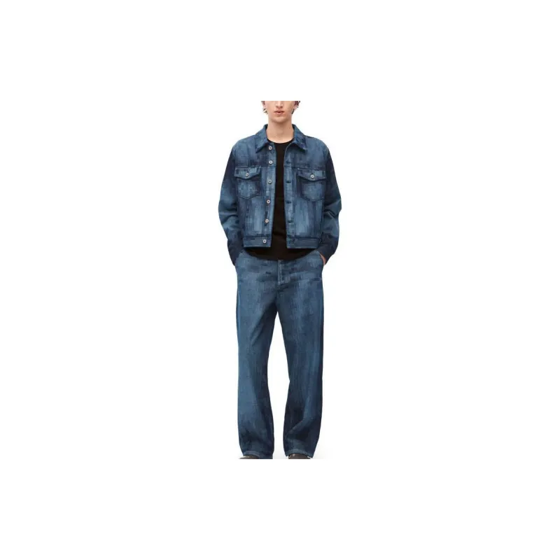 LOEWE Pixelated Baggy Jeans-2