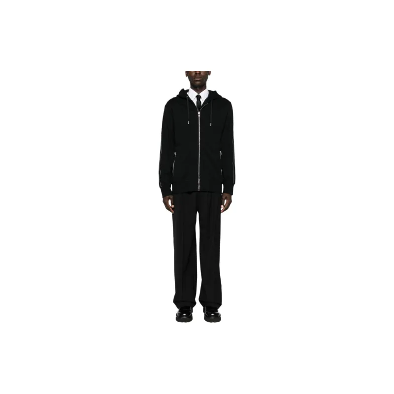 Alexander McQueen Drawstring Zip Up Hoodie-1