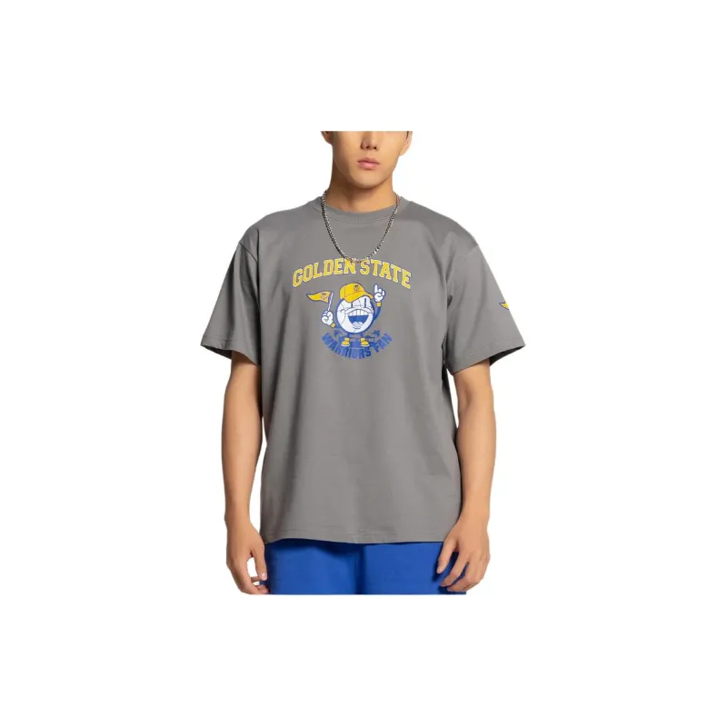 NBA Warriors Team T Shirt Unisex Gray-2