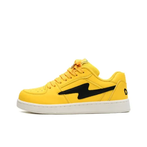 ABCYLM Skateboard Shoes Women's Low-Top Yellow