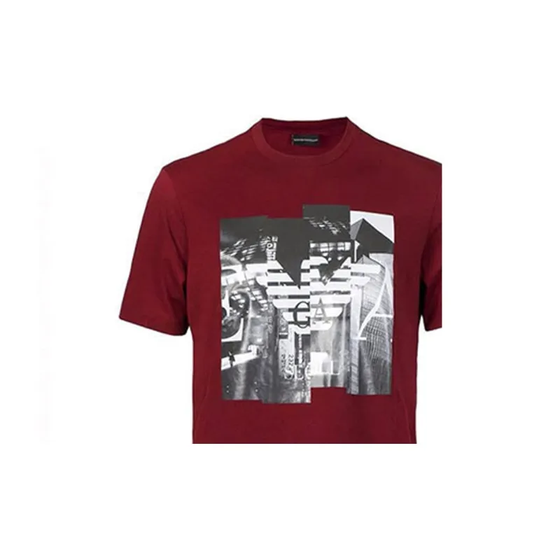 EMPORIO ARMANI T Shirts Men Red-4