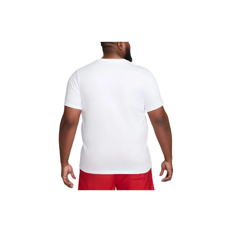 Nike T Shirts Men Bright White-5