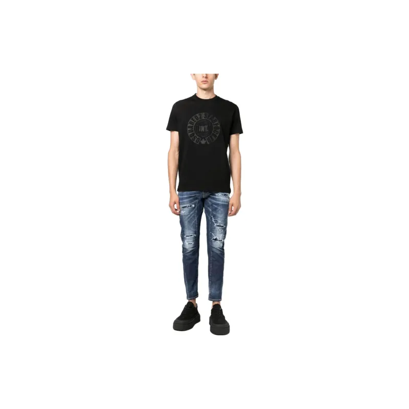 Dsquared2 Mid Rise Ripped Jeans-1