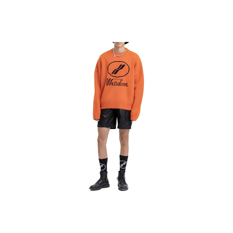 WE11DONE Sweaters Unisex Orange-1