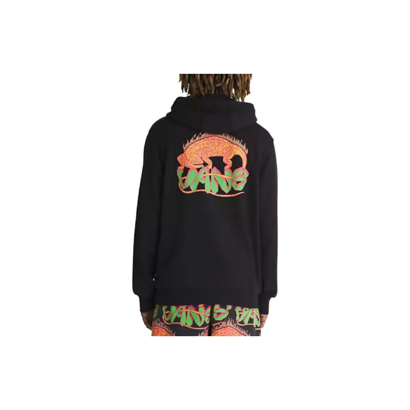 Vans Fiery Friend Pullover Hoodie Sweatshirt Men's Black-4