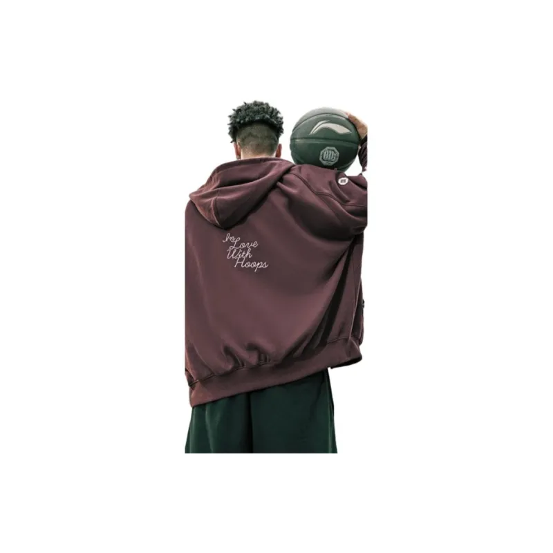 LiNing Sweatshirt Unisex Deep Matte Red-2