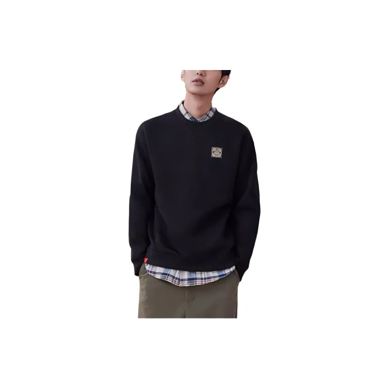 XTEP x China Post Sweatshirt Men's Jet Black-3