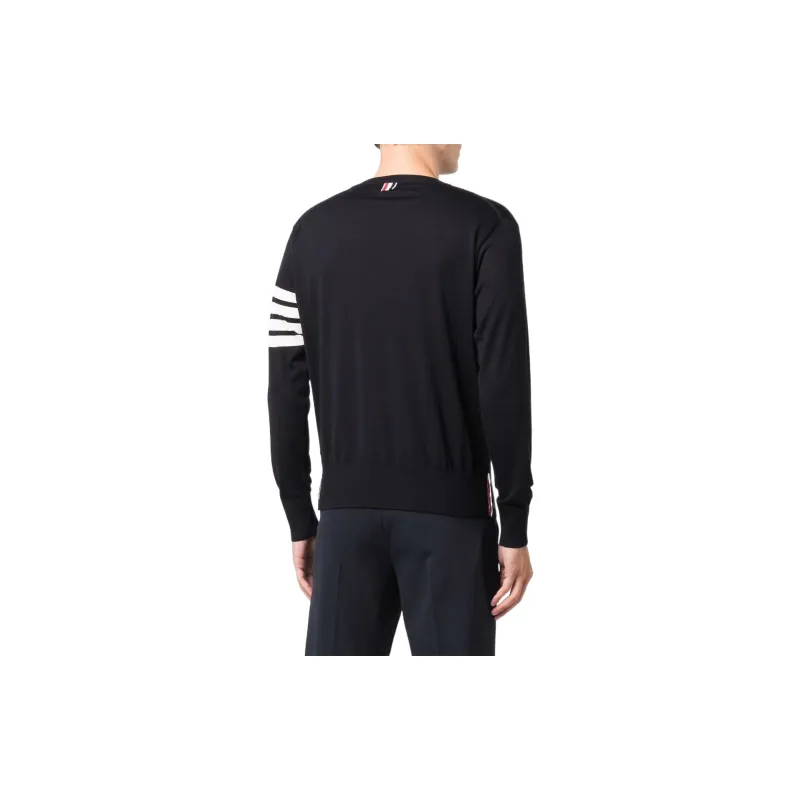 THOM BROWNE 4 Bar Crewneck Pullover-3