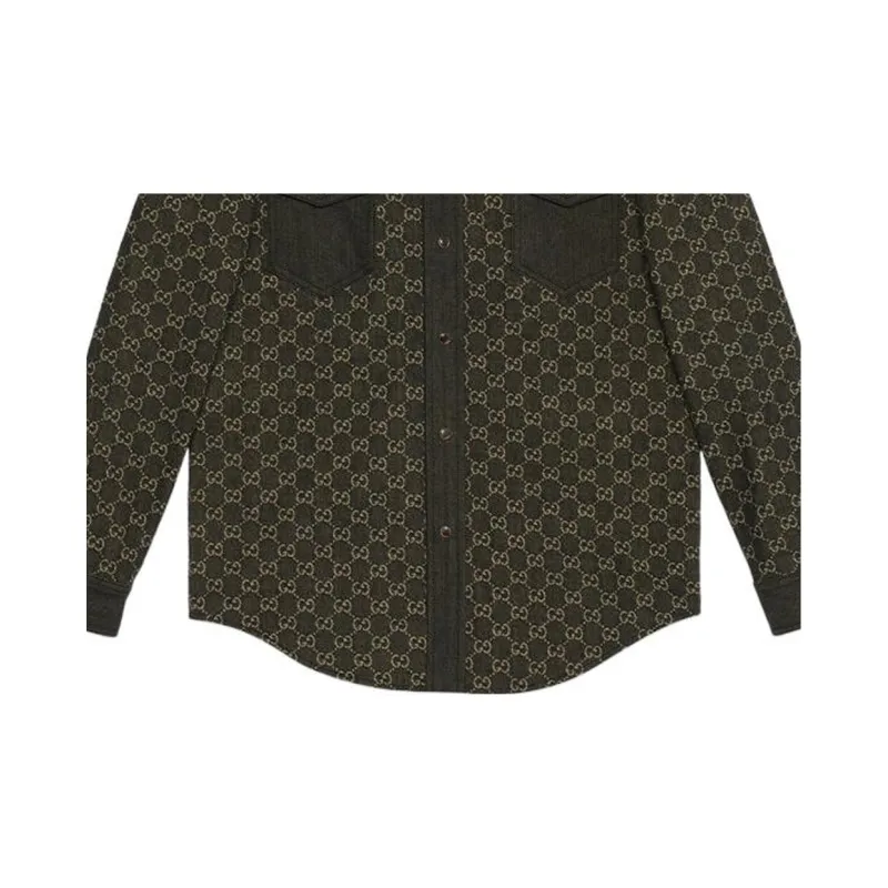 GUCCI Shirts Men Black-5
