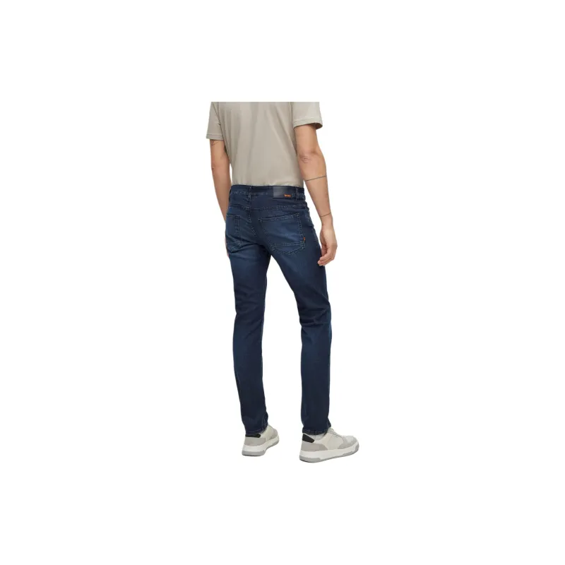 HUGO BOSS Slim-Fit Jeans In Blue Super-Stretch Denim Jeans Men's Blue-2