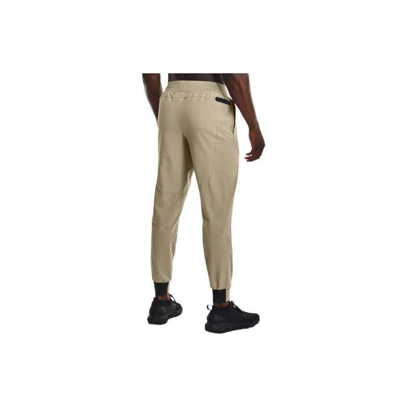 Under Armour Unstoppable Knitted Sweatpants Men Khaki Gray-3