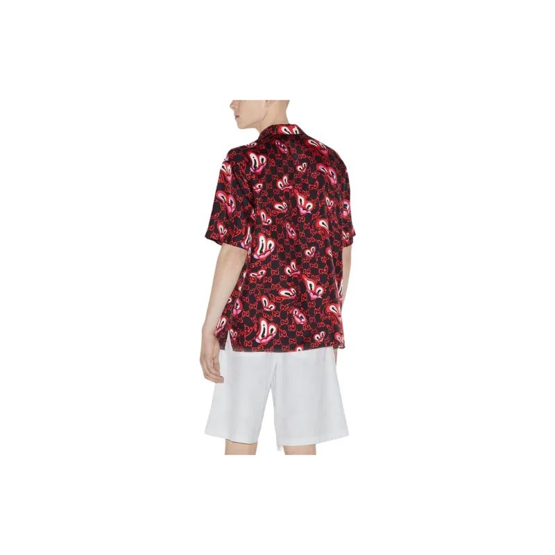 GUCCI Shirts Men Red-3
