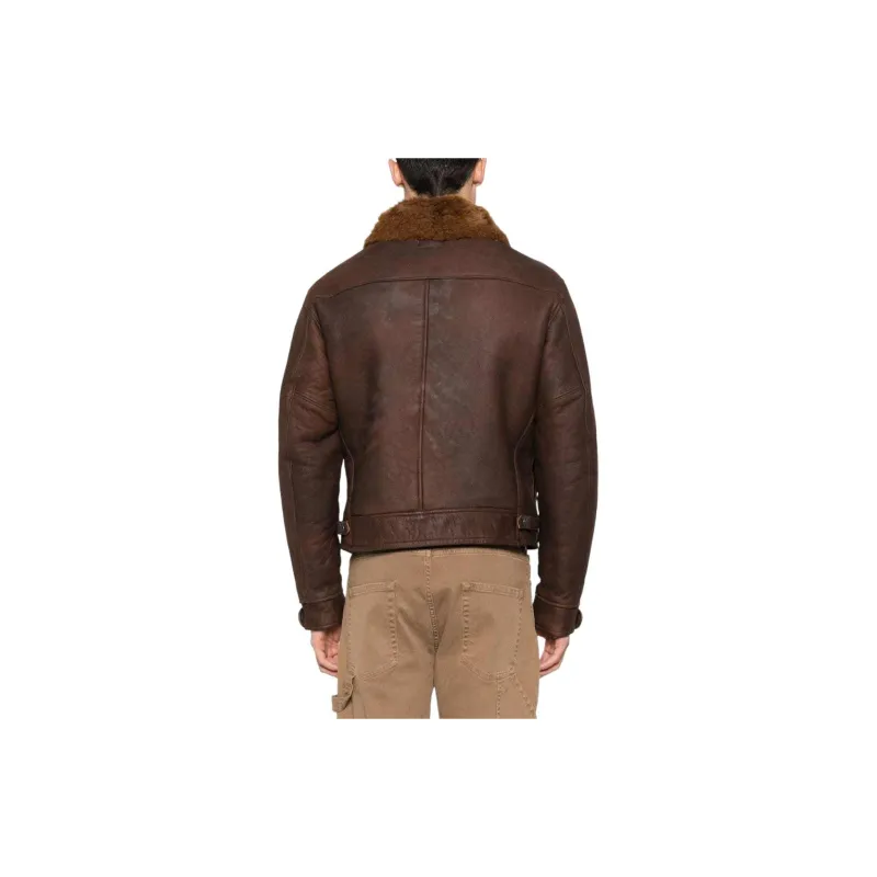 Polo Ralph Lauren Leather Jacket Men's Umber-2