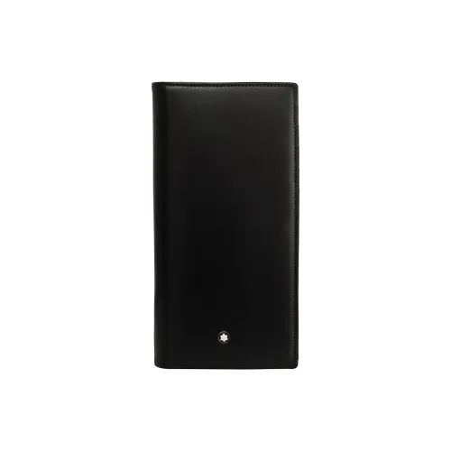 MONTBLANC Cow Leather Wallet Medium Size Men's Black
