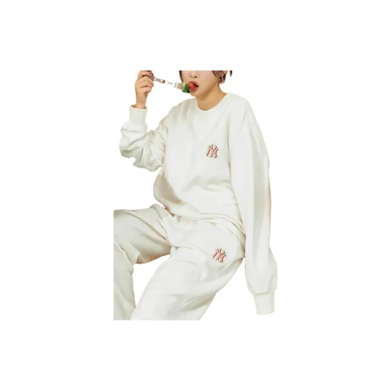 MLB Sweatshirts Unisex Cream-4