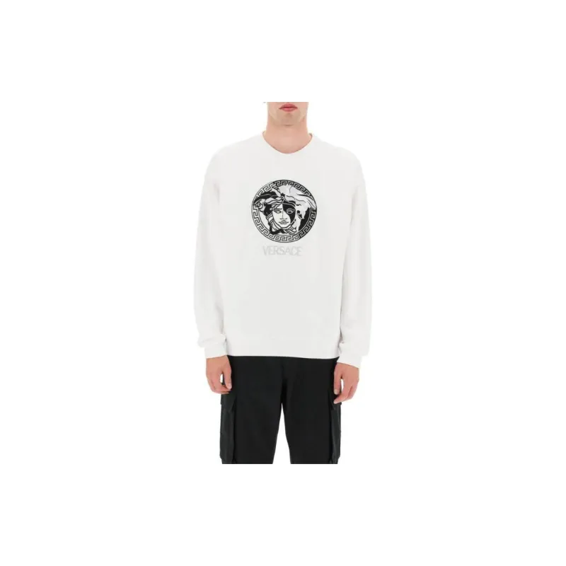 VERSACE Sweatshirts Men White-2