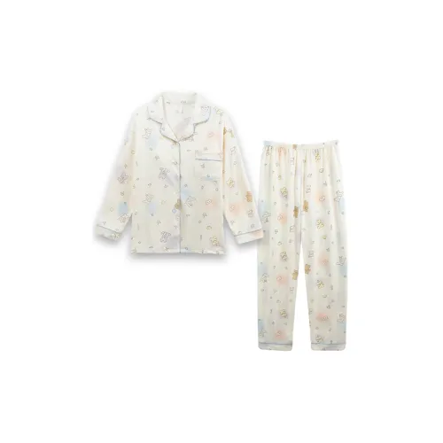 Sleeping Beauty Pajama Set Women's White