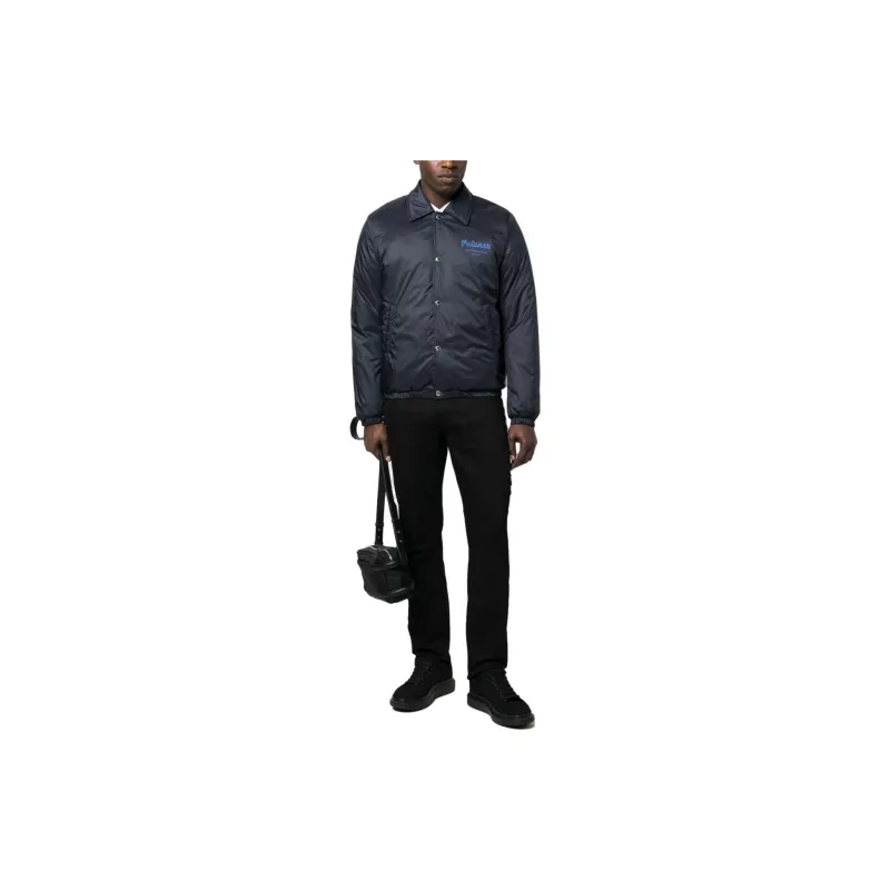 Alexander McQueen Logo Printed Bomber Jacket-1