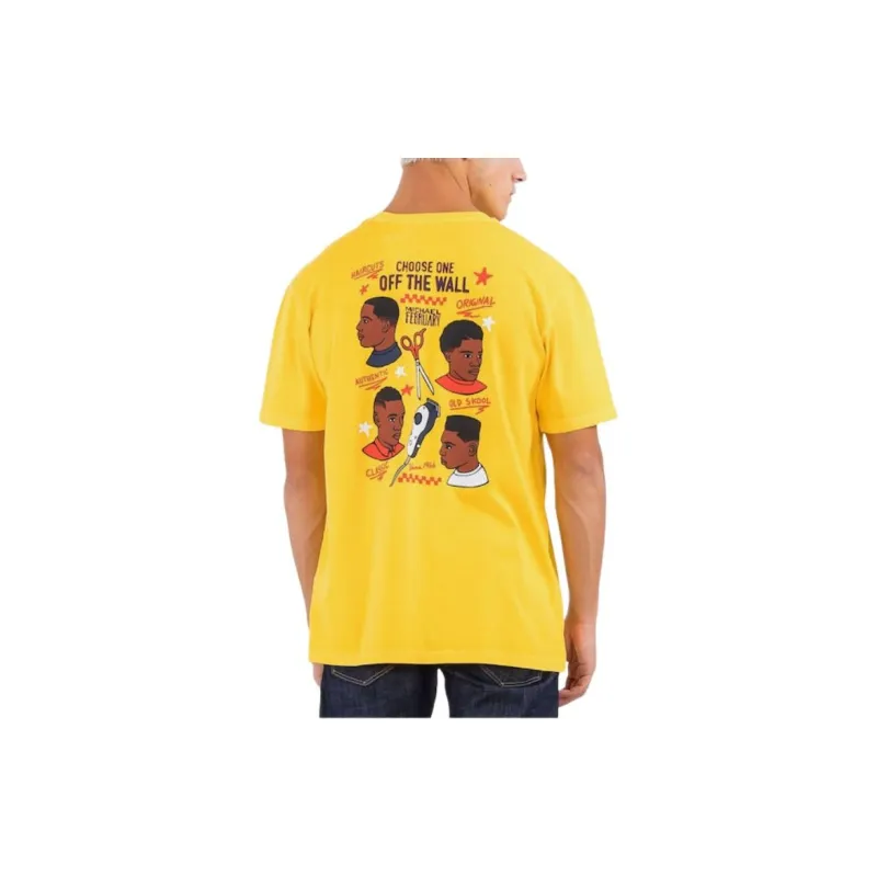 Vans Mikey T Shirts Unisex Yellow-5