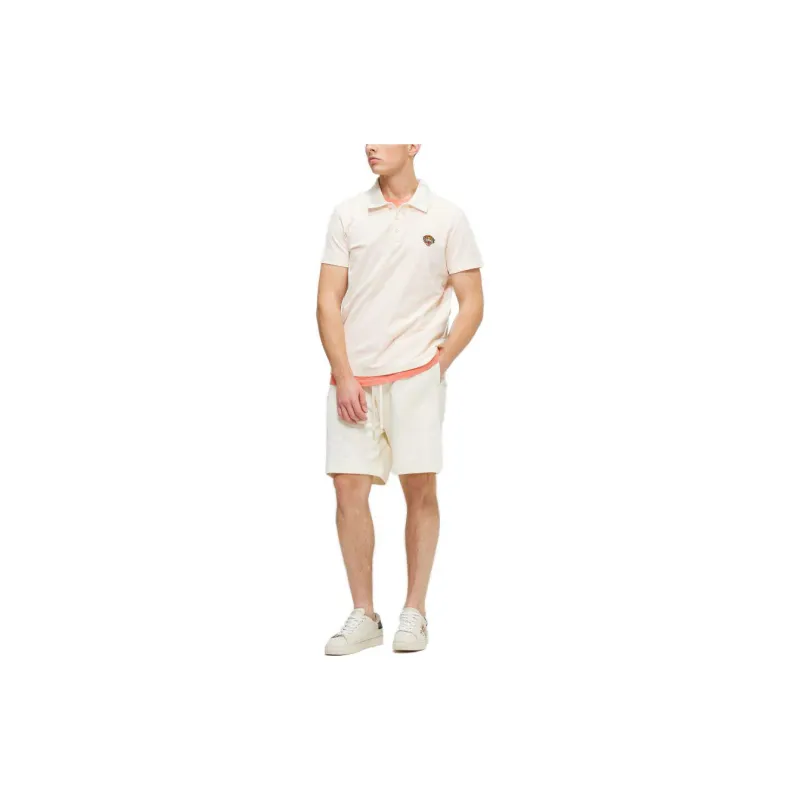 Ed Hardy Classic Classic Series Polo Shirts Men Ivory White-4