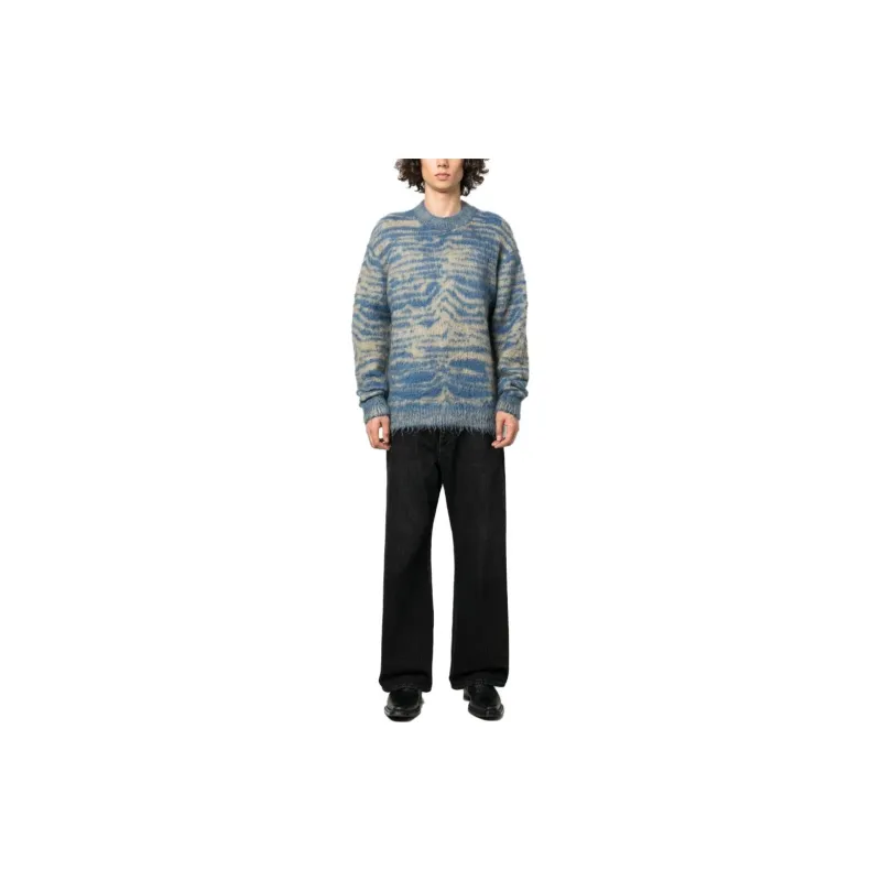 Acne Studios Sweaters Men Blue Yellow-1