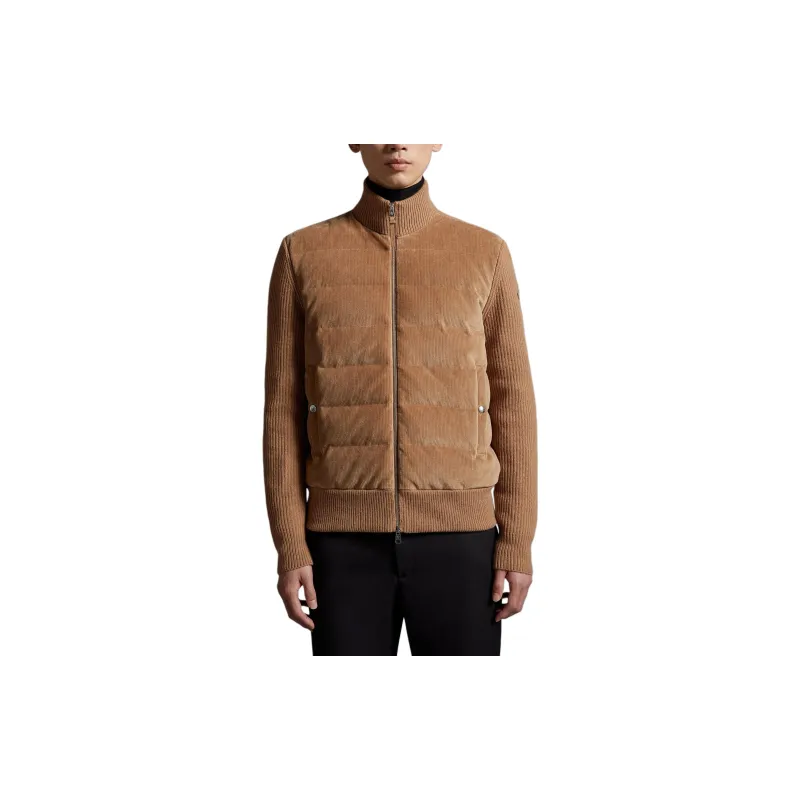 Moncler Down Jacket Men's Sand Beige Yellow-1