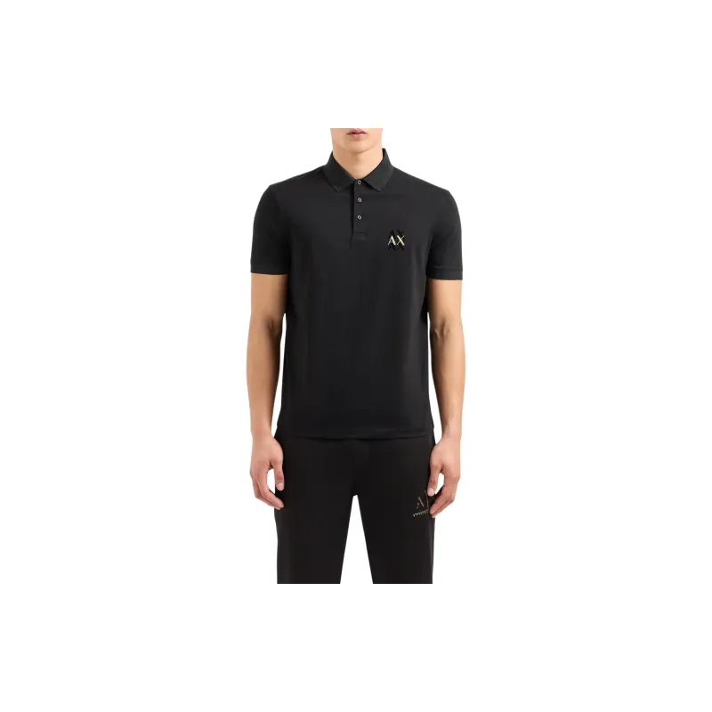 ARMANI EXCHANGE Polo Shirt Men's Black-2