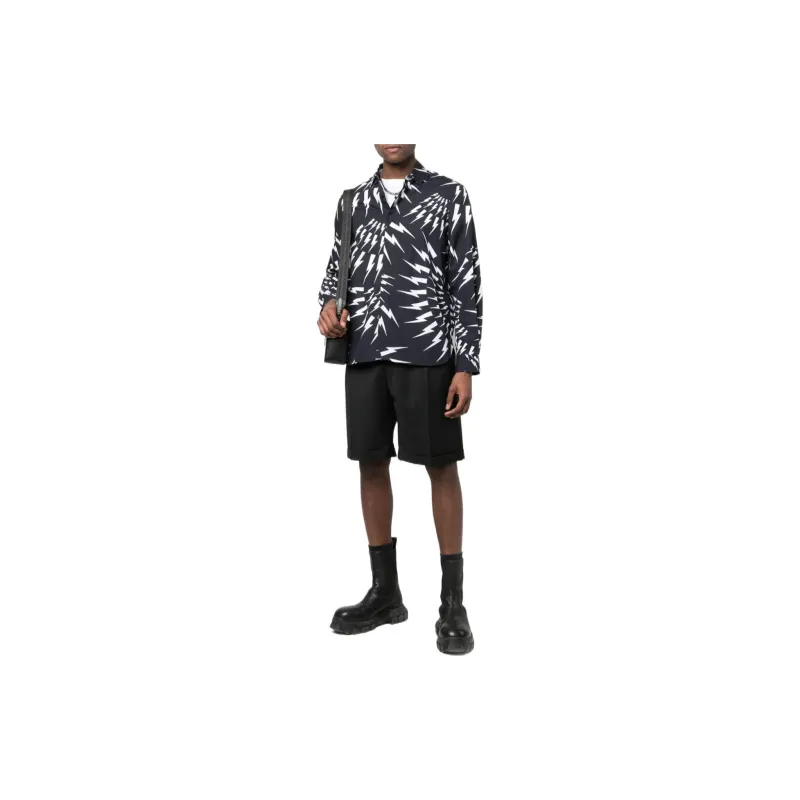 Neil Barrett Shirts Men Navy Blue-1
