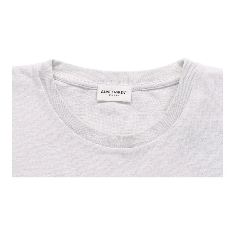SAINT LAURENT T Shirt Men's White-5