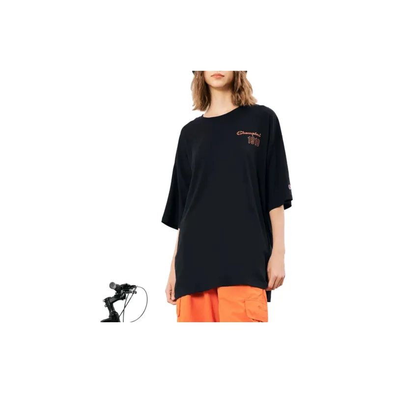 Champion Rochester T Shirts Unisex Black Orange LOGO-5