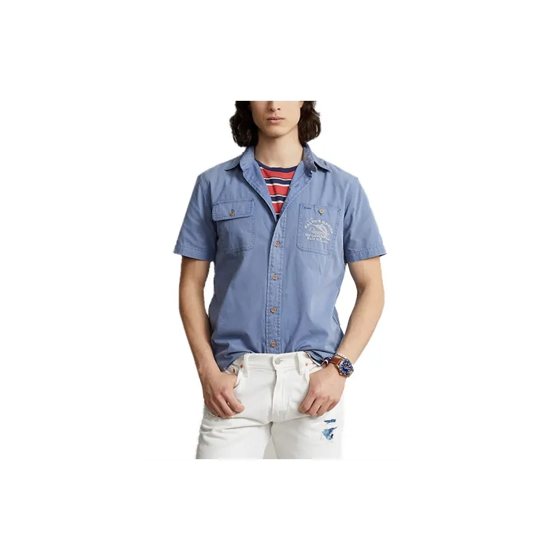 Polo Ralph Lauren Shirts Men Light Blue-3