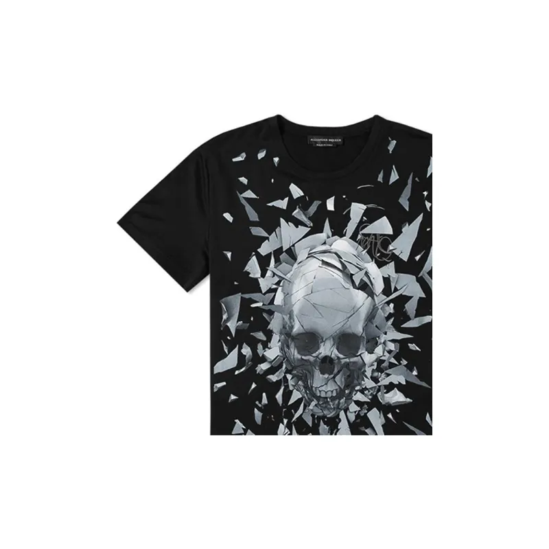 Alexander McQueen Regular T Shirt Men's Black-4