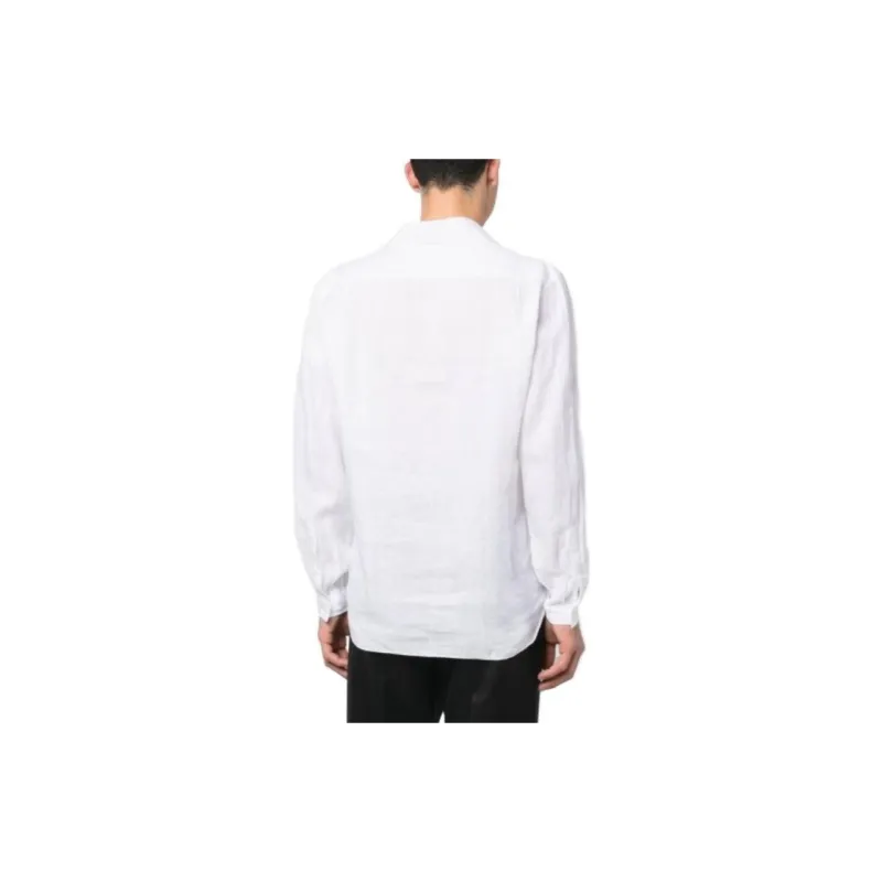 LARDINI Linen Long sleeve Shirt-3
